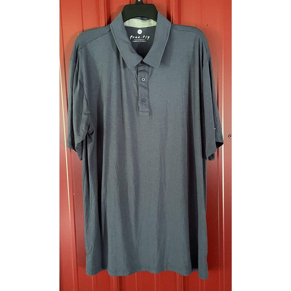 Free Fly Polo Shirt Sustainable Bamboo Performance Stretch Slim‎ Fit 3XL